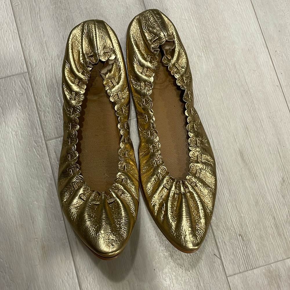 See By Chloe Jane Ballet Flats, Light Gold